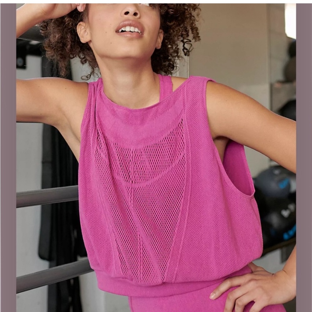 Free People Running Through My Mind Tank in Vintage Vivacious Violet Medium